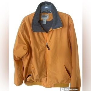 L L Bean Fleece Lined Full zip Bomber jacket size XLT, Thinsulate 205107…